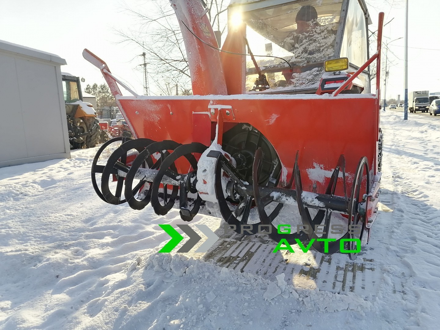 Навесной шнекоротор для уборки снега