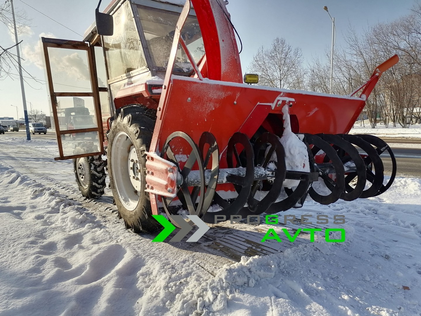 Навесной шнекоротор для уборки снега